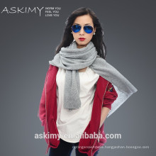 2015 Hot sale fashion 100% wool girls winter knitted scarf